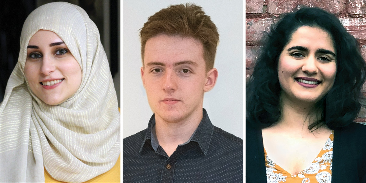 Riham Darwish, Ryan Moffat, and Laila Omar-Nazir