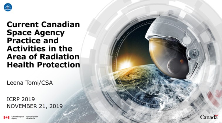 Notice for "Current Canadian Space Agency Practices and Activities in the Area of Radiation Health Protection"