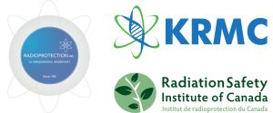 Radioprotection Inc., KRMC, and RISC logos