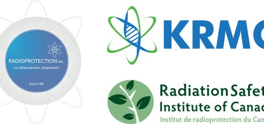 Radioprotection Inc., KRMC, and RISC logos