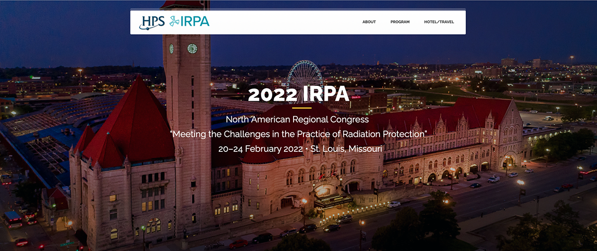 A website banner advertising IRPA 2022