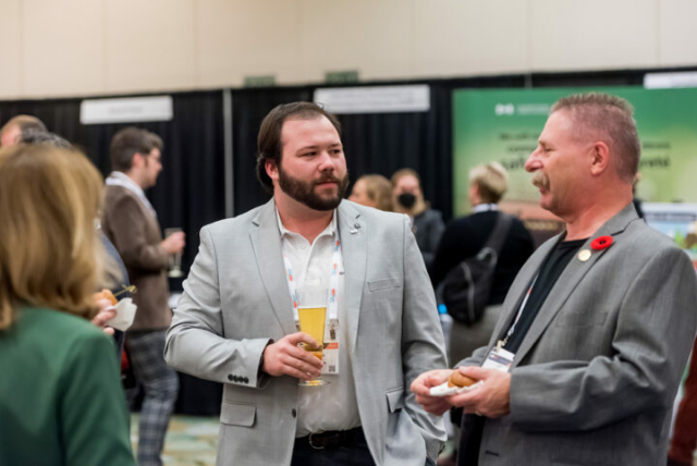 Devin Sullivan and Jeff Dovyak at the Welcome Reception
