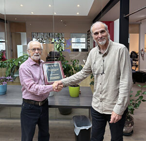 RVO Award preented by Stéphane Trudeau (MB)