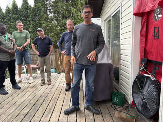 Radon house remediation tour / Visite guidée sur l'assainissement du radon dans une maison